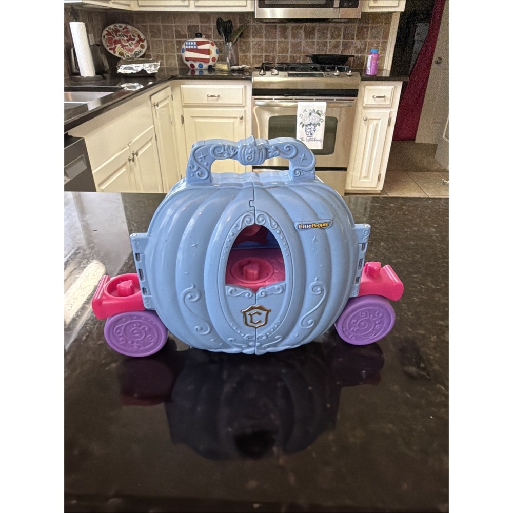 Fisher Price Little People Disney Cinderella Fold N Go Carriage Playset No Figur